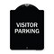 Signmission Reserved Parking Visitor Parking Heavy-Gauge Aluminum Architectural Sign, 24" x 18", BW-1824-23019 A-DES-BW-1824-23019 - alternate 1